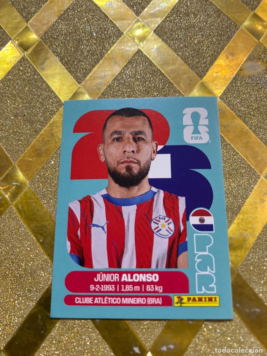 Cromos de F&uacute;tbol: CROMO DE F&Uacute;TBOL NUMERO PAR 8 JUNIOR ALONSO PARAGUAY MUNDIAL 2026 MEXICO-EEUU-CANADA PANINI !