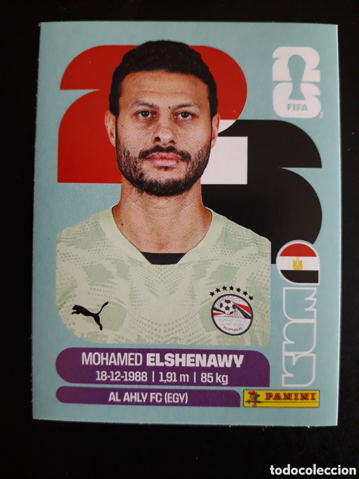 Cromos de F&uacute;tbol: ELSHENAWY EGIPTO EGY 2 MUNDIAL F&Uacute;TBOL 2026 FIFA WORLD CUP PANINI SIN PEGAR PEDIDO M&Iacute;NIMO 3&euro;.
