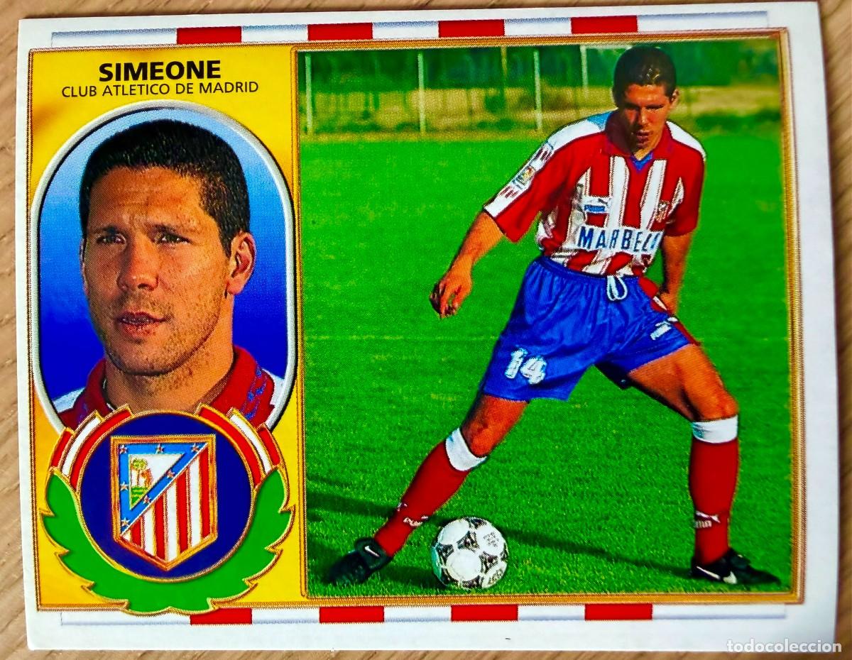Cromos de F&uacute;tbol: SIMEONE ATLETICO MADRID 96 97 1996 1997 LIGA EDICIONES ESTE SIN PEGAR STICKER