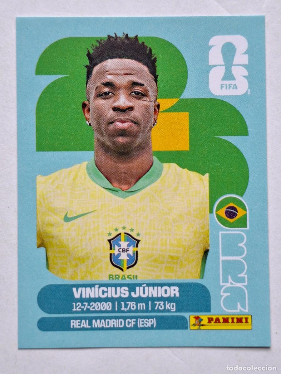 Cromos de F&uacute;tbol: #BRA 14 VINICIUS J&Uacute;NIOR (Brazil) - Panini FIFA World Cup 2026 Sticker