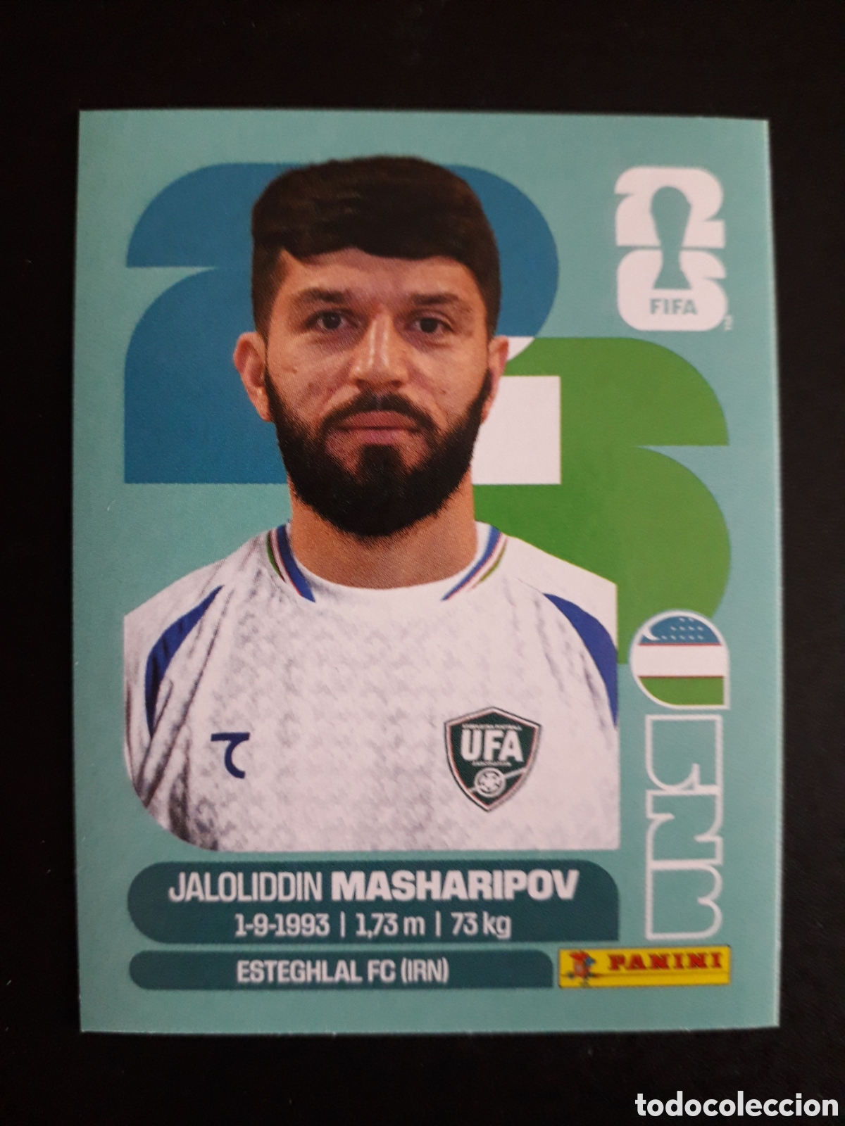 Figurine di Calcio: MASHARIPOV UZBEKISTAN UZB 18 MUNDIAL F&Uacute;TBOL 2026 FIFA WORLD CUP PANINI SIN PEGAR PEDIDO M&Iacute;NIMO 3&euro;