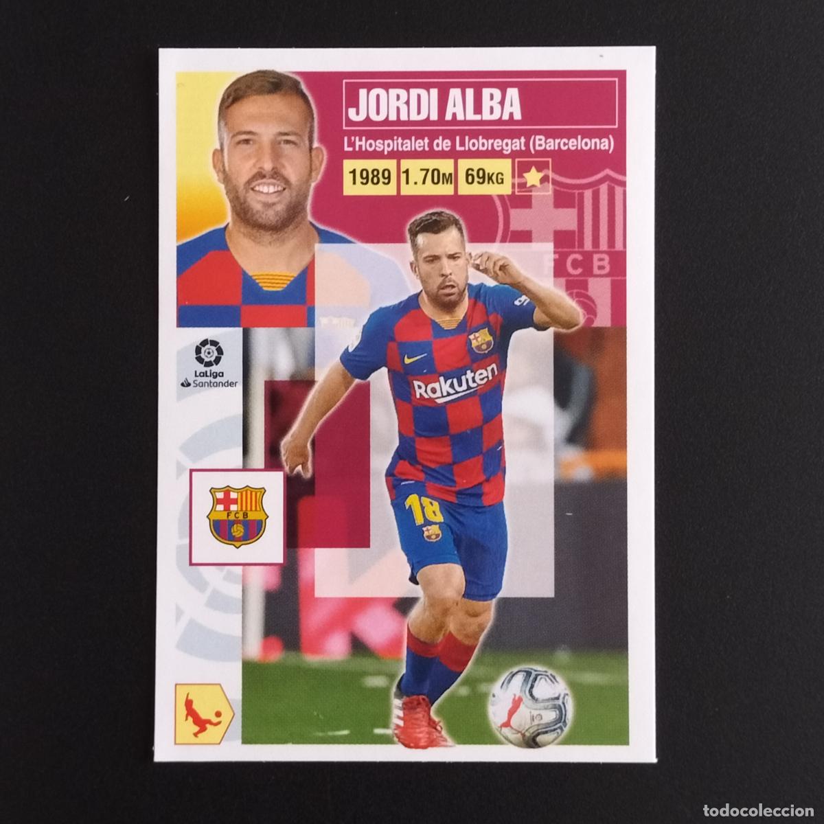 Cromos de F&uacute;tbol: N&ordm; 10 JORDI ALBA FC BARCELONA CROMOS LALIGA SANTANDER ESTE 2020 2021 20 21 LIGA PANINI