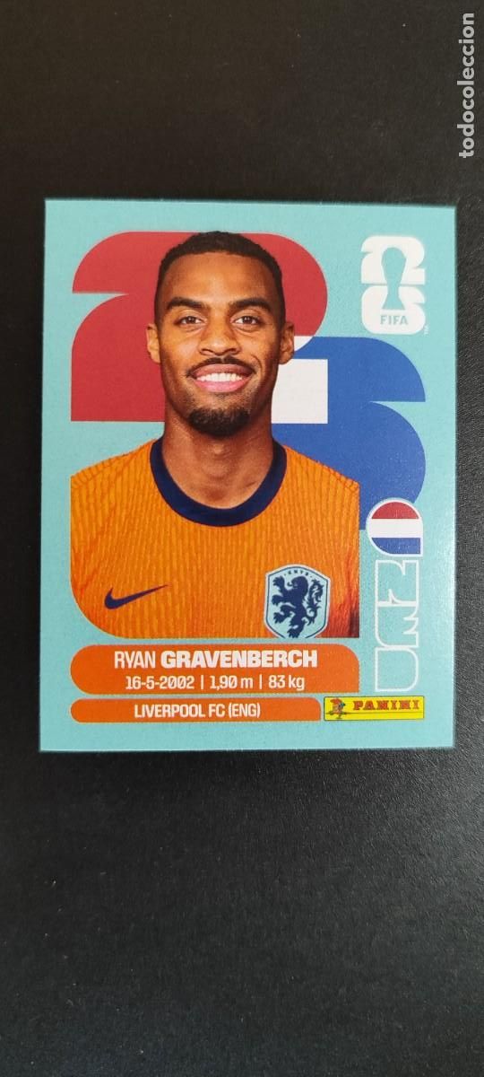 Cromos de F&uacute;tbol: FIFA WORLD CUP 2026 STICKER GRAVENBERCH HOLANDA # NED11 PANINI