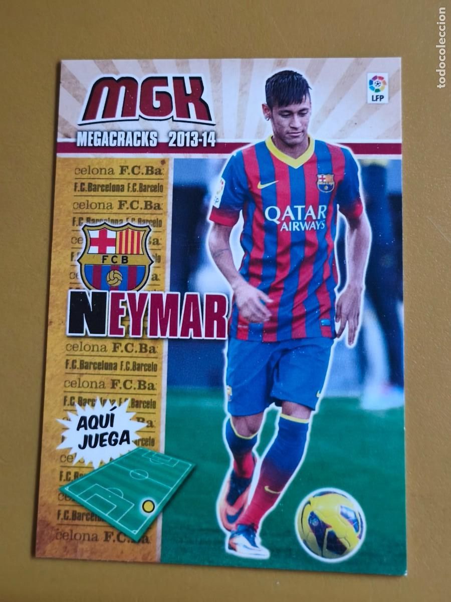 Cromos de F&uacute;tbol: neymar, 2013 14 megacracks