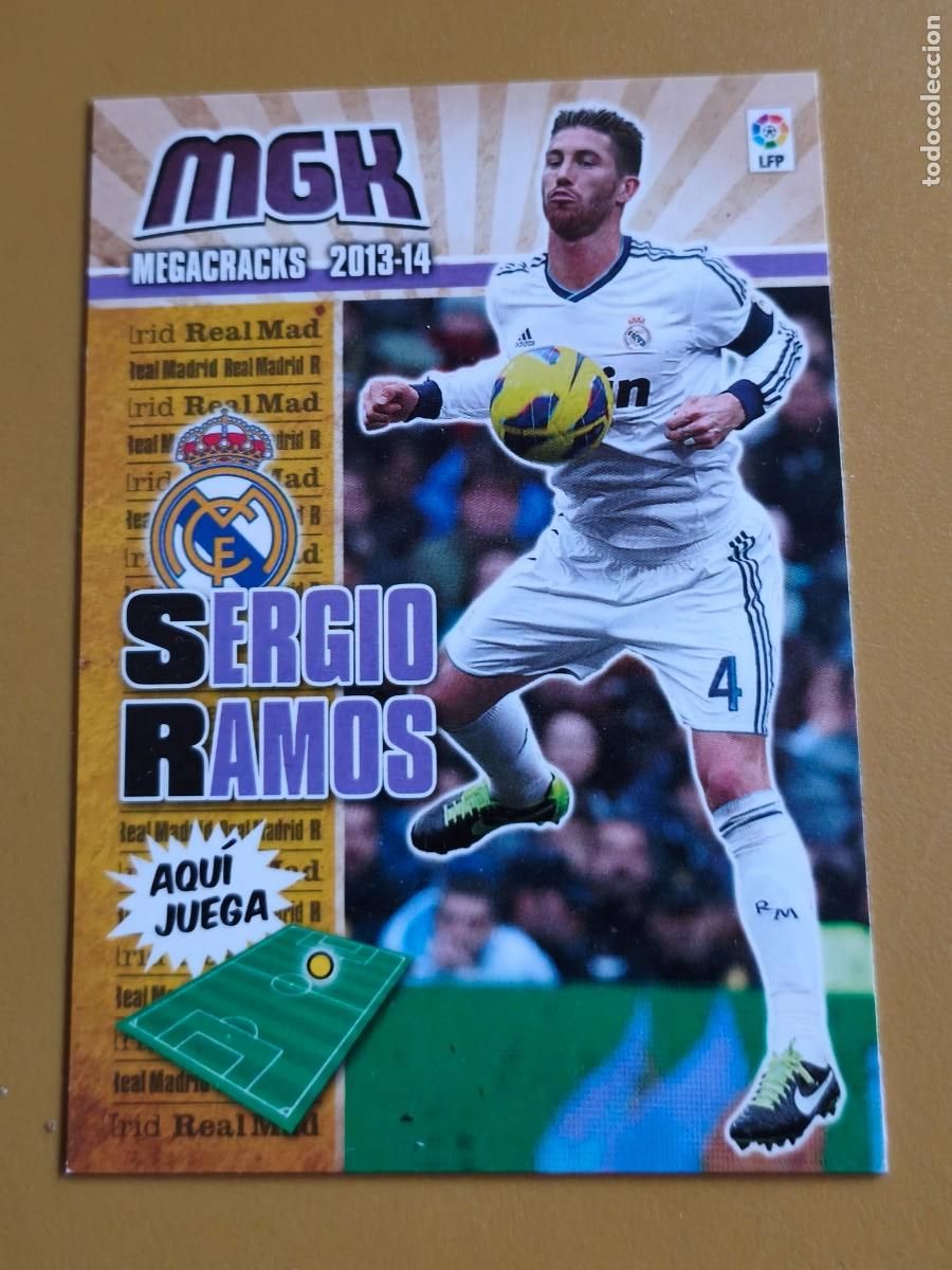 Cromos de F&uacute;tbol: sergio ramos, 2013 14 megacracks