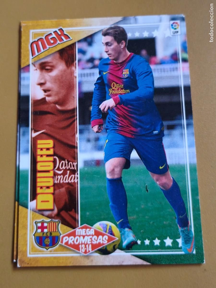 Cromos de F&uacute;tbol: deulofeu, 2013 14 mega promesas