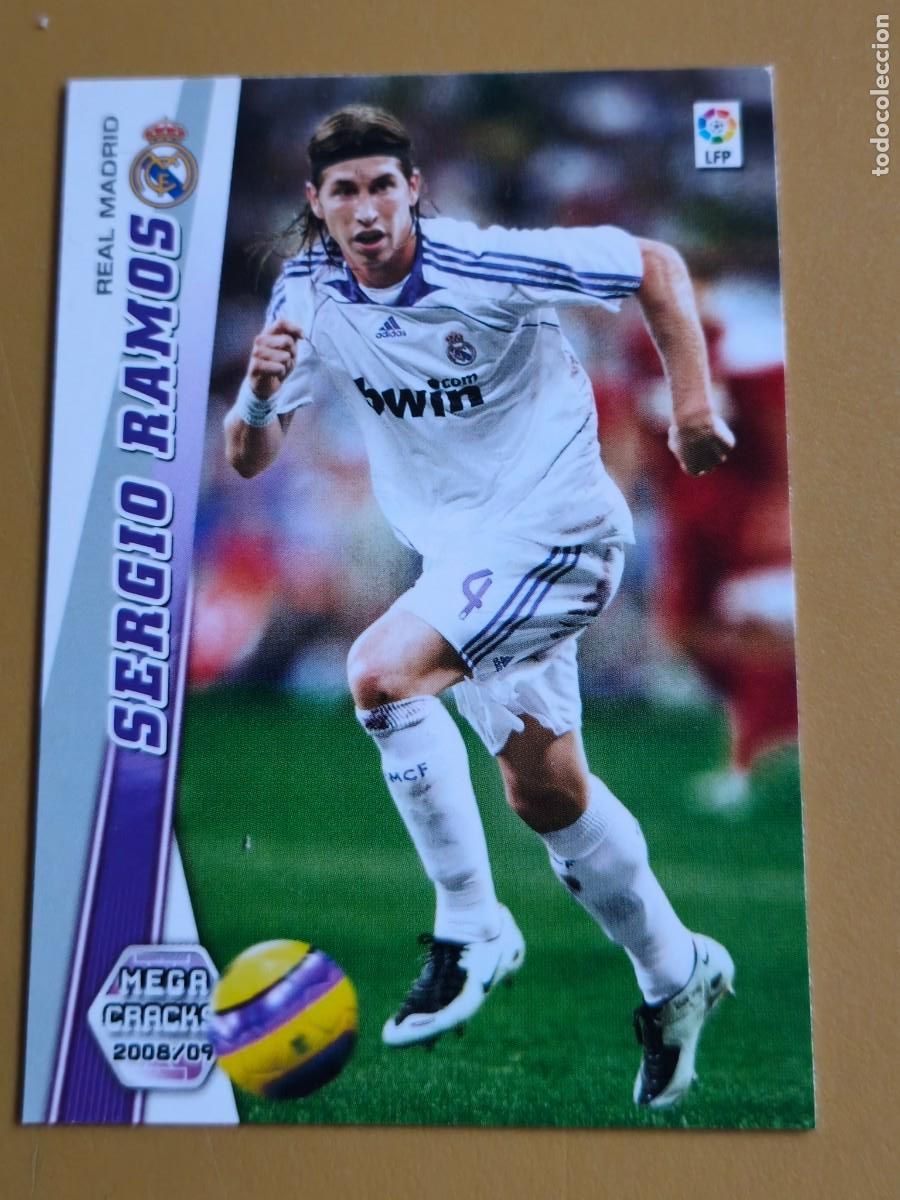 Cromos de F&uacute;tbol: sergio ramos, 2008 09 megacracks