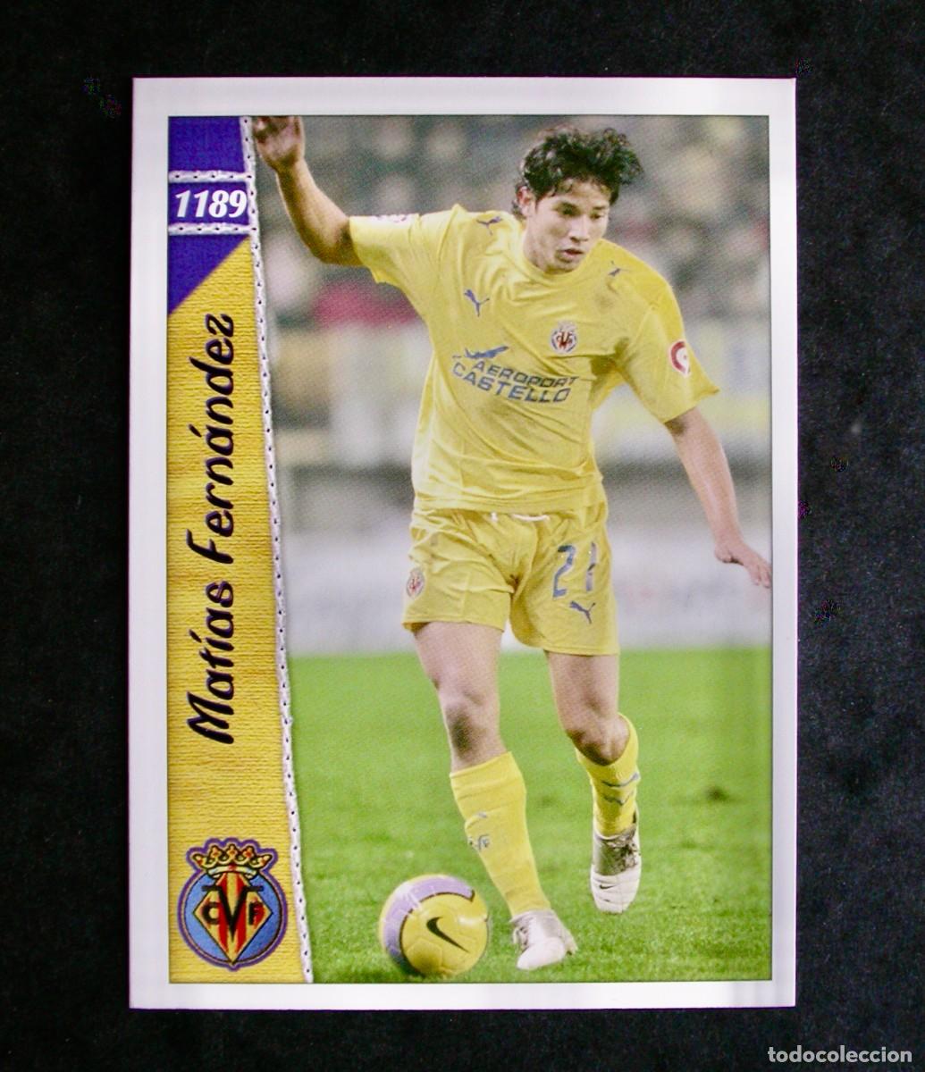 Cromos de F&uacute;tbol: 1189 MAT&Iacute;AS FERN&Aacute;NDEZ / FICHA PLUS / FICHAS DE LA LIGA 2006 2007 06 07 / MUNDICROMO