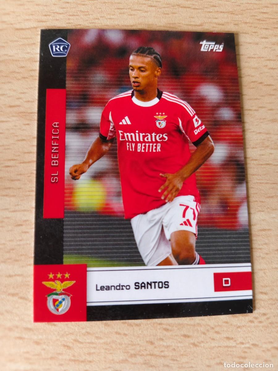 Cromos de F&uacute;tbol: 3 TEAM SET S.L. BENFICA 25 26 LEANDRO SANTOS RC ROOKIE CARD FIRST TEAM TOPPS 2025 2026