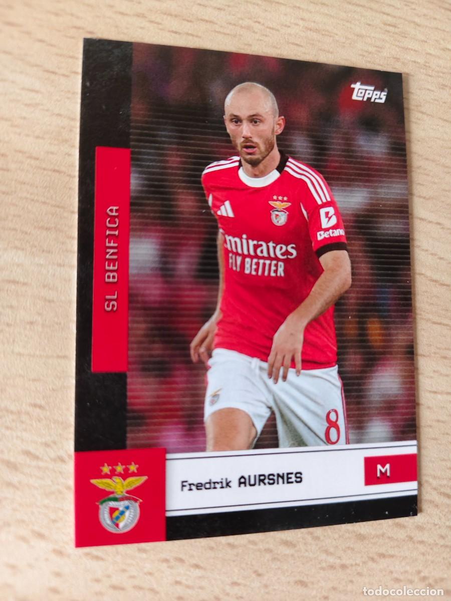 Cromos de F&uacute;tbol: 9 TEAM SET S.L. BENFICA 25 26 FREDRIK AURSNES FIRST TEAM TOPPS 2025 2026