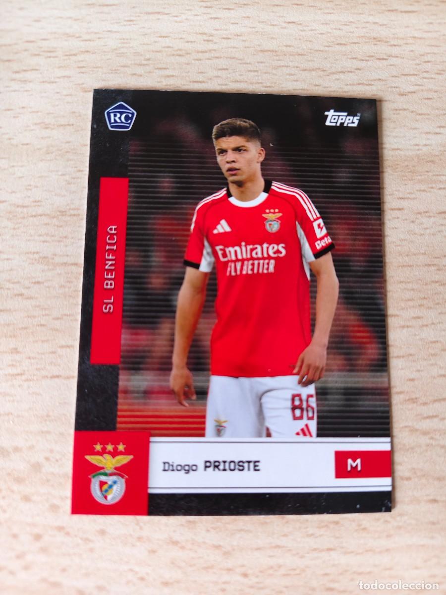 Cromos de F&uacute;tbol: 13 TEAM SET S.L. BENFICA 25 26 DIOGO PRIOSTE RC ROOKIE CARD FIRST TEAM TOPPS 2025 2026
