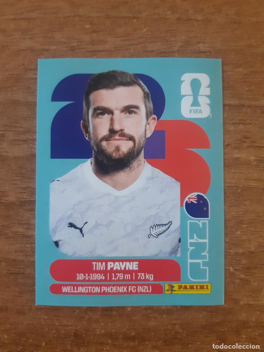 Cromos de F&uacute;tbol: N&deg; NZL 6 TIM PAYNE NUEVA ZELANDA MUNDIAL 2026 PANINI. NUEVO SIN PEGAR
