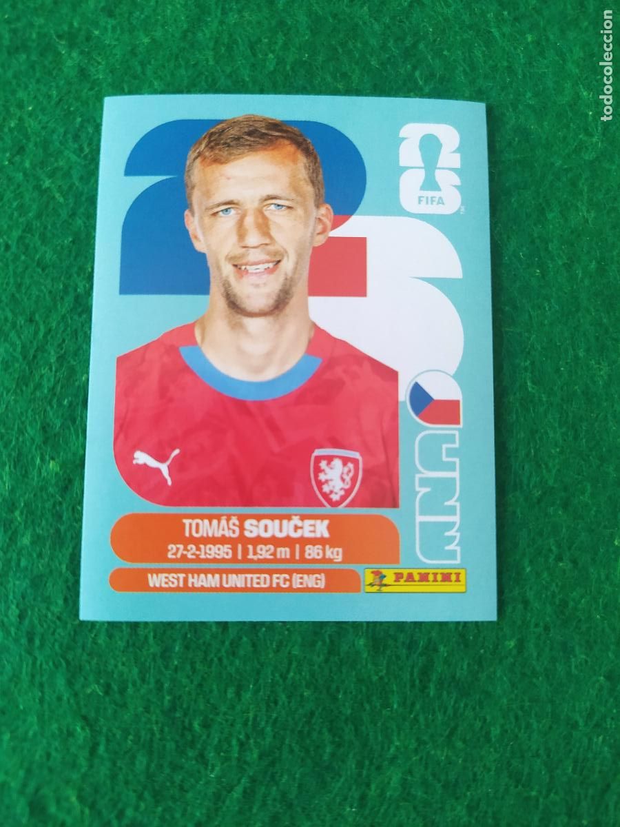 Cromos de F&uacute;tbol: OFFICIAL STICKER COLLECTION WORLD CUP MUNDIAL 2026 - REPUBLICA CHECA N&ordm;12 SOUCEK