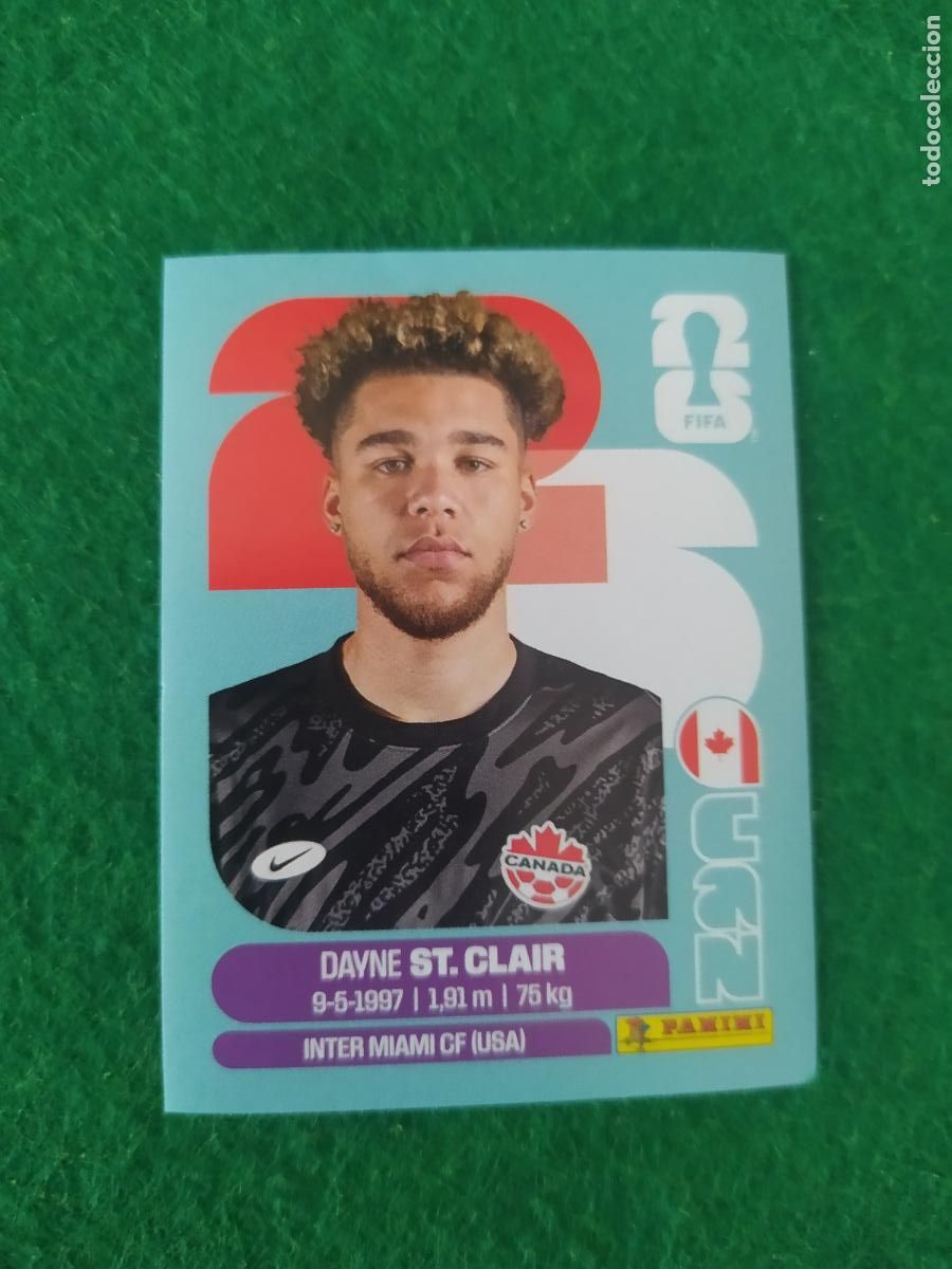 Cromos de F&uacute;tbol: OFFICIAL STICKER COLLECTION WORLD CUP MUNDIAL 2026 - CANADA N&ordm; 2 ST. CLAIR