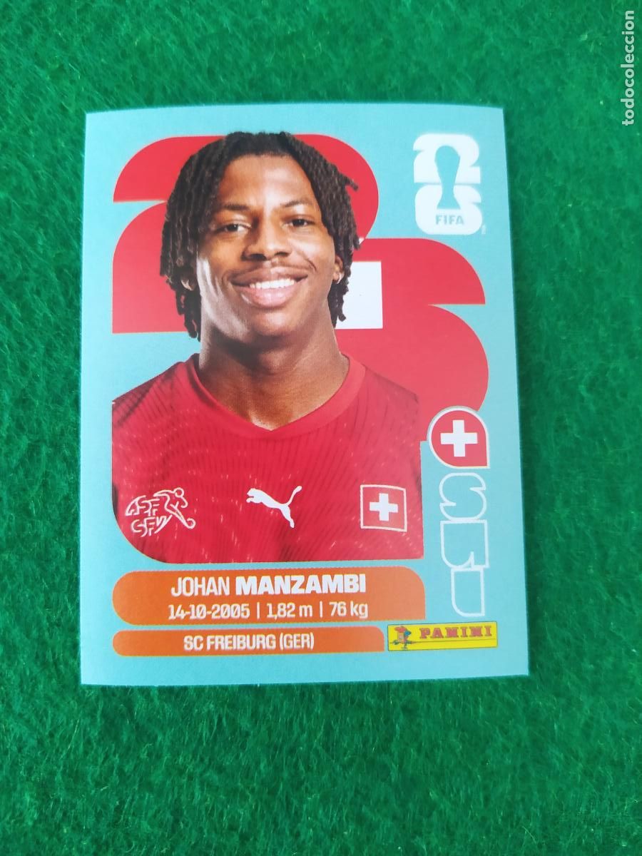Cromos de F&uacute;tbol: OFFICIAL STICKER COLLECTION WORLD CUP MUNDIAL 2026 - SUIZA N&ordm; 15 MANZAMBI