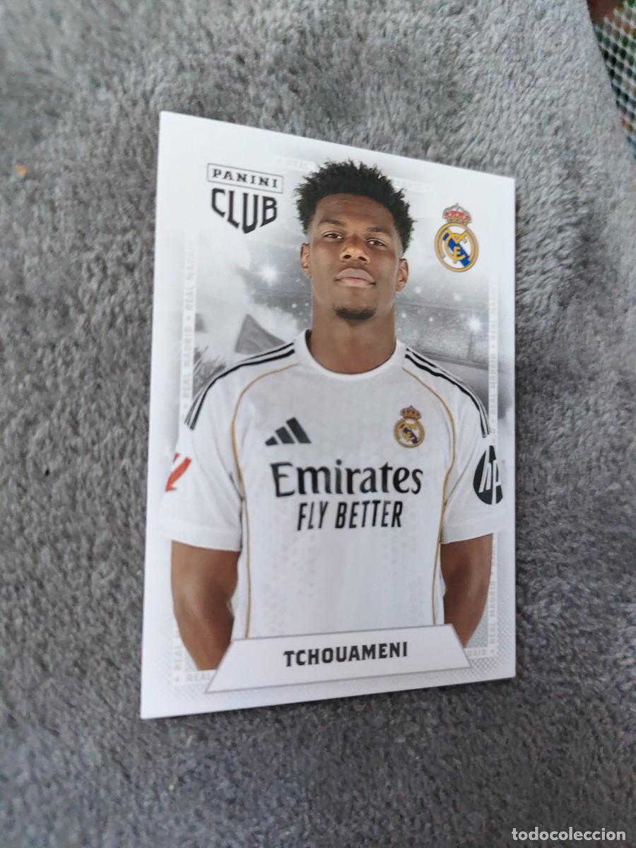 Cromos de F&uacute;tbol: 18 PANINI CLUB REAL MADRID 25 26 TCHOUAMENI ADN 2025 2026