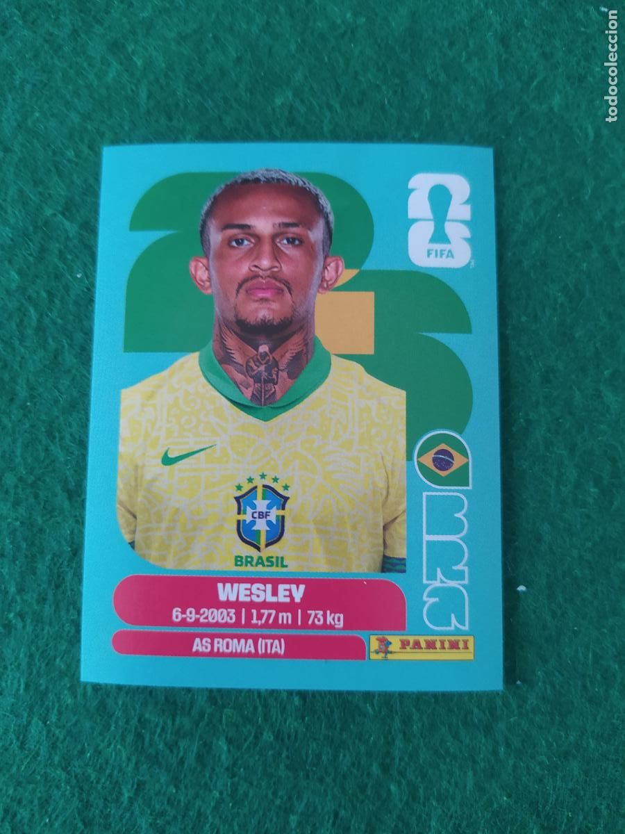 Cromos de F&uacute;tbol: OFFICIAL STICKER COLLECTION WORLD CUP MUNDIAL 2026 - BRASIL N&ordm; 8 WESLEY
