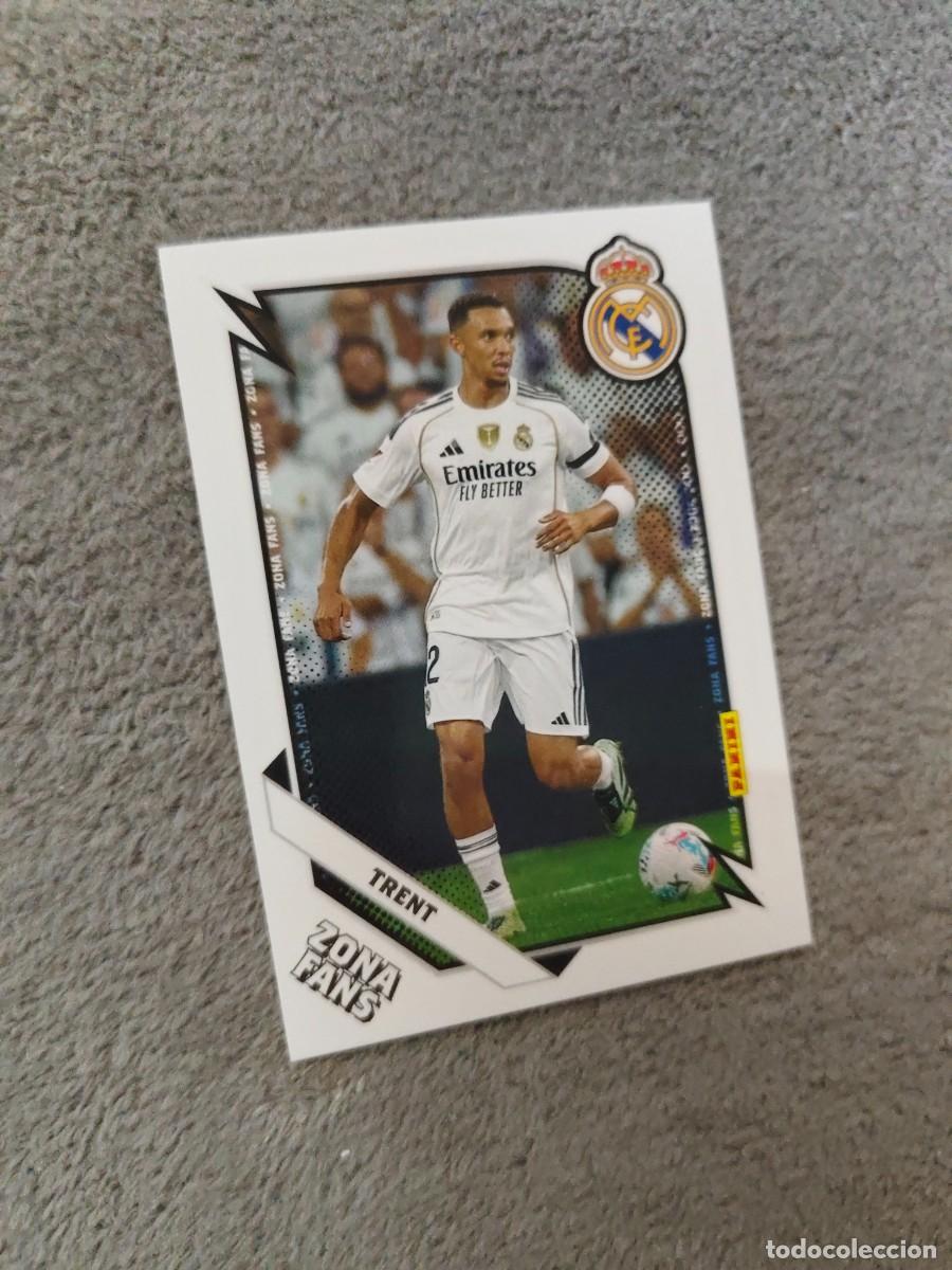 Cromos de F&uacute;tbol: 32 PANINI CLUB REAL MADRID 25 26 TRENT ZONA FANS 2025 2026