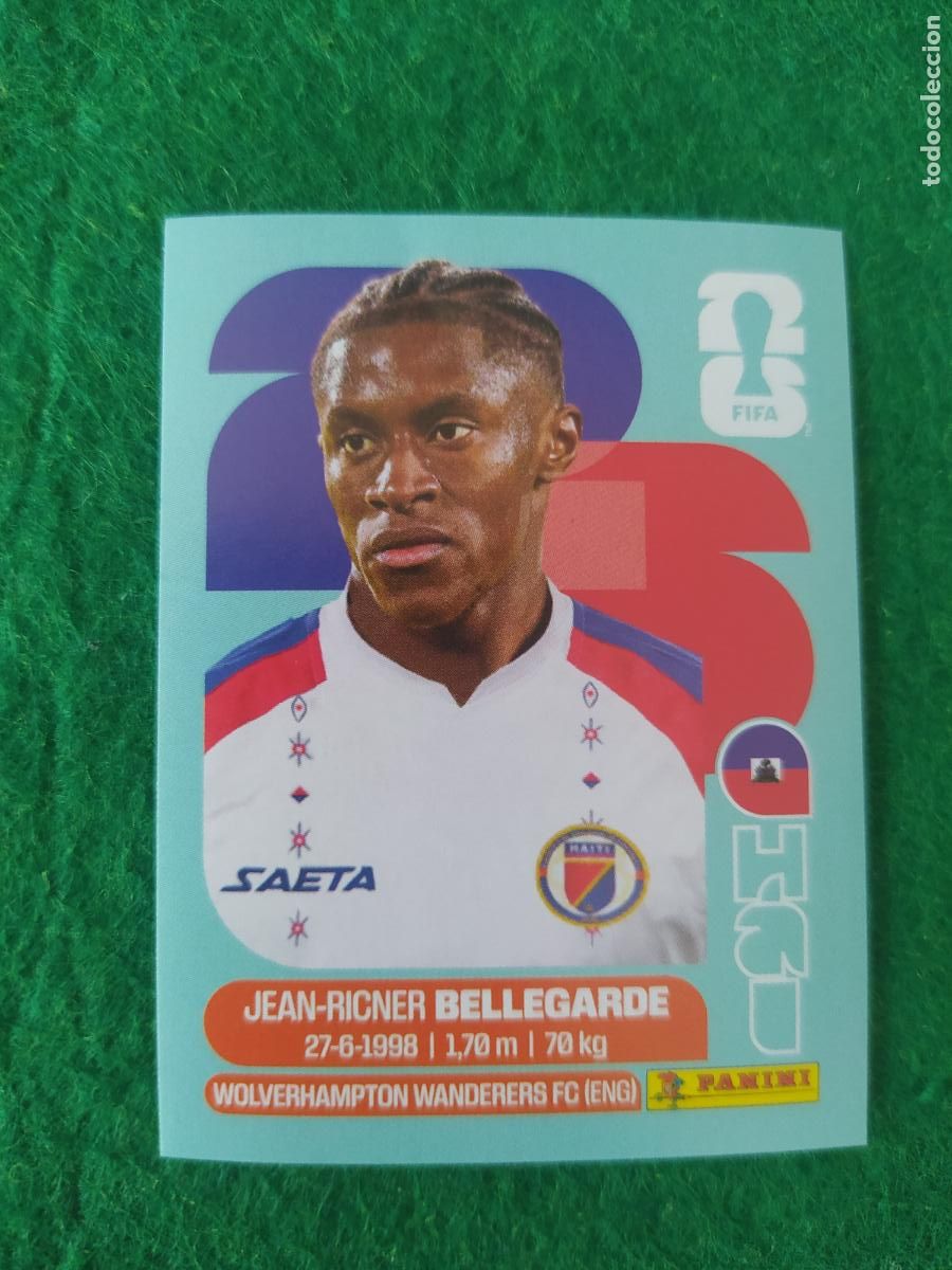 Cromos de F&uacute;tbol: OFFICIAL STICKER COLLECTION WORLD CUP MUNDIAL 2026 - HAITI N&ordm; 12 BELLEGARDE