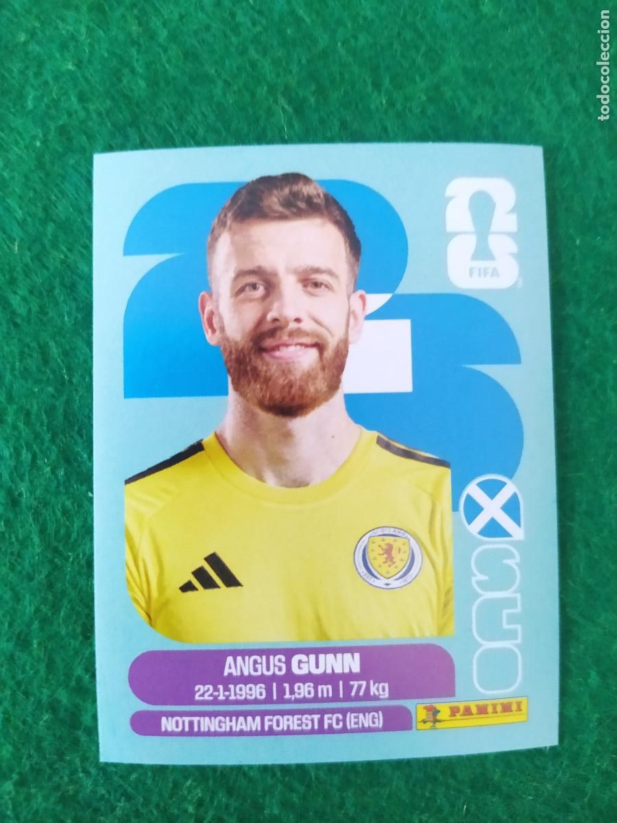Cromos de F&uacute;tbol: OFFICIAL STICKER COLLECTION WORLD CUP MUNDIAL 2026 - ESCOCIA N&ordm; 2 GUNN
