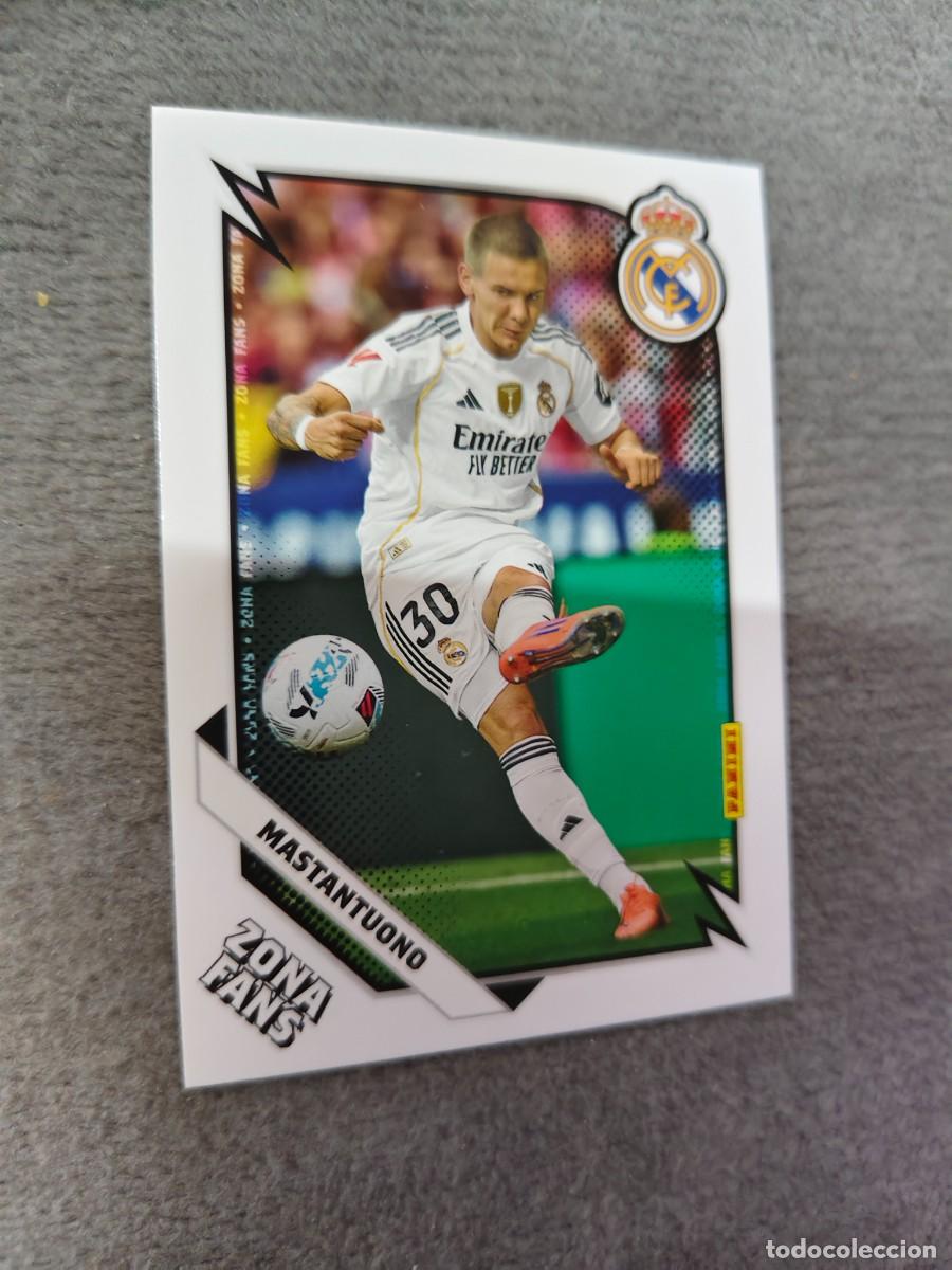 Cromos de F&uacute;tbol: 40 PANINI CLUB REAL MADRID 25 26 MASTANTUONO ZONA FANS 2025 2026