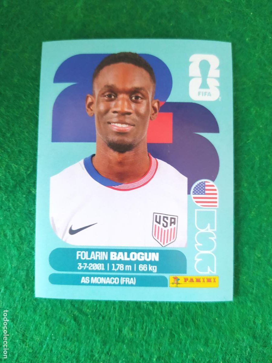 Cromos de F&uacute;tbol: OFFICIAL STICKER COLLECTION WORLD CUP MUNDIAL 2026 - ESTADOS UNIDOS N&ordm; 20 BALOGUN
