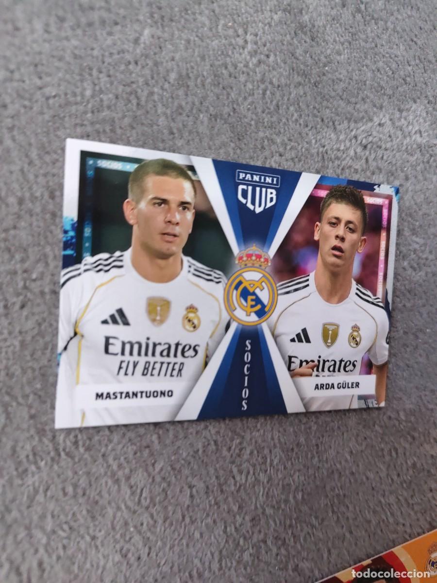 Cromos de F&uacute;tbol: SO 48 PANINI CLUB REAL MADRID 25 26 MASTANTUONO &ndash; ARDA G&Uuml;LER SOCIOS 2025 2026