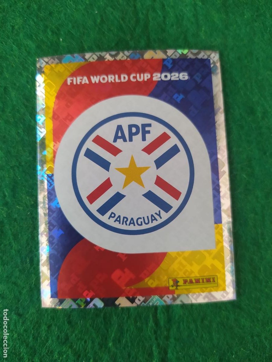 Cromos de F&uacute;tbol: OFFICIAL STICKER COLLECTION WORLD CUP MUNDIAL 2026 - PARAGUAY N&ordm; 1 ESCUDO