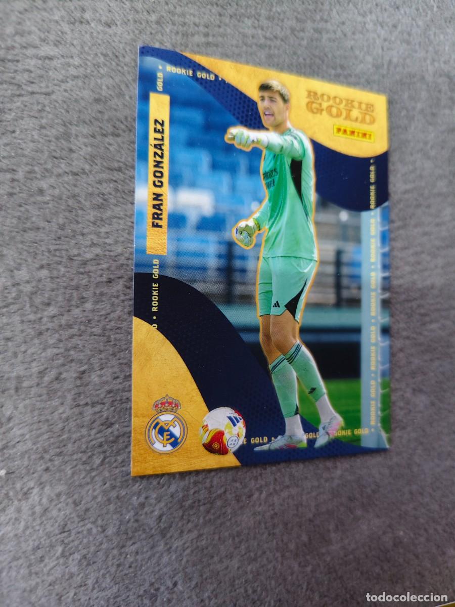 Cromos de F&uacute;tbol: RG 55 PANINI CLUB REAL MADRID 25 26 FRAN GONZ&Aacute;LEZ ROOKIE GOLD 2025 2026