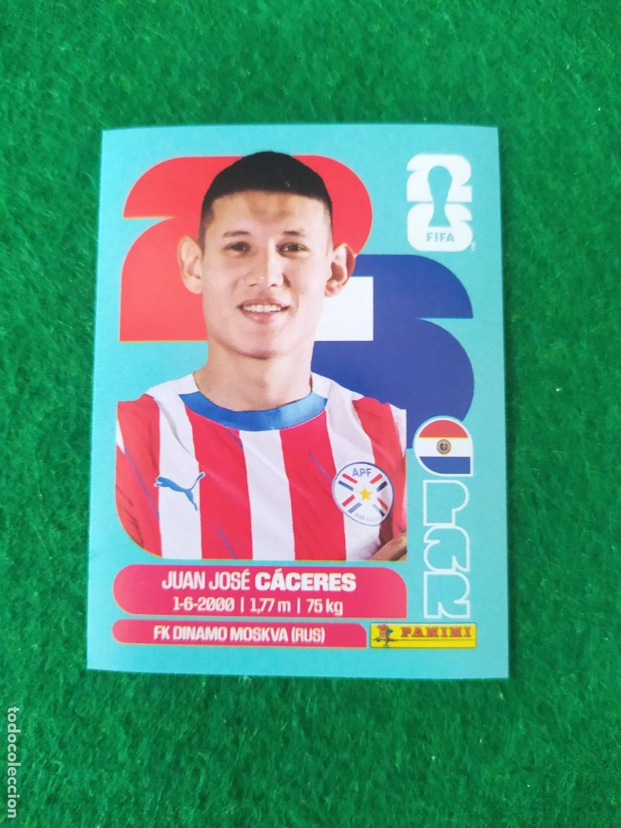 Cromos de F&uacute;tbol: OFFICIAL STICKER COLLECTION WORLD CUP MUNDIAL 2026 - PARAGUAY N&ordm; 6 CACERES