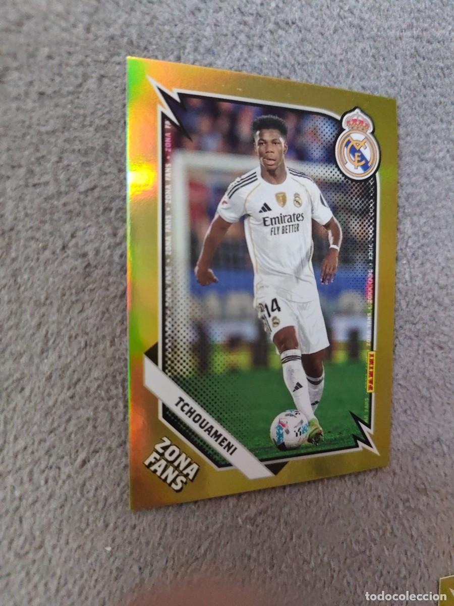 Cromos de Futebol: KO 36 PANINI CLUB REAL MADRID 25 26 TCHOUAMENI * ZONA FANS GOLD KROMIX 2025 2026