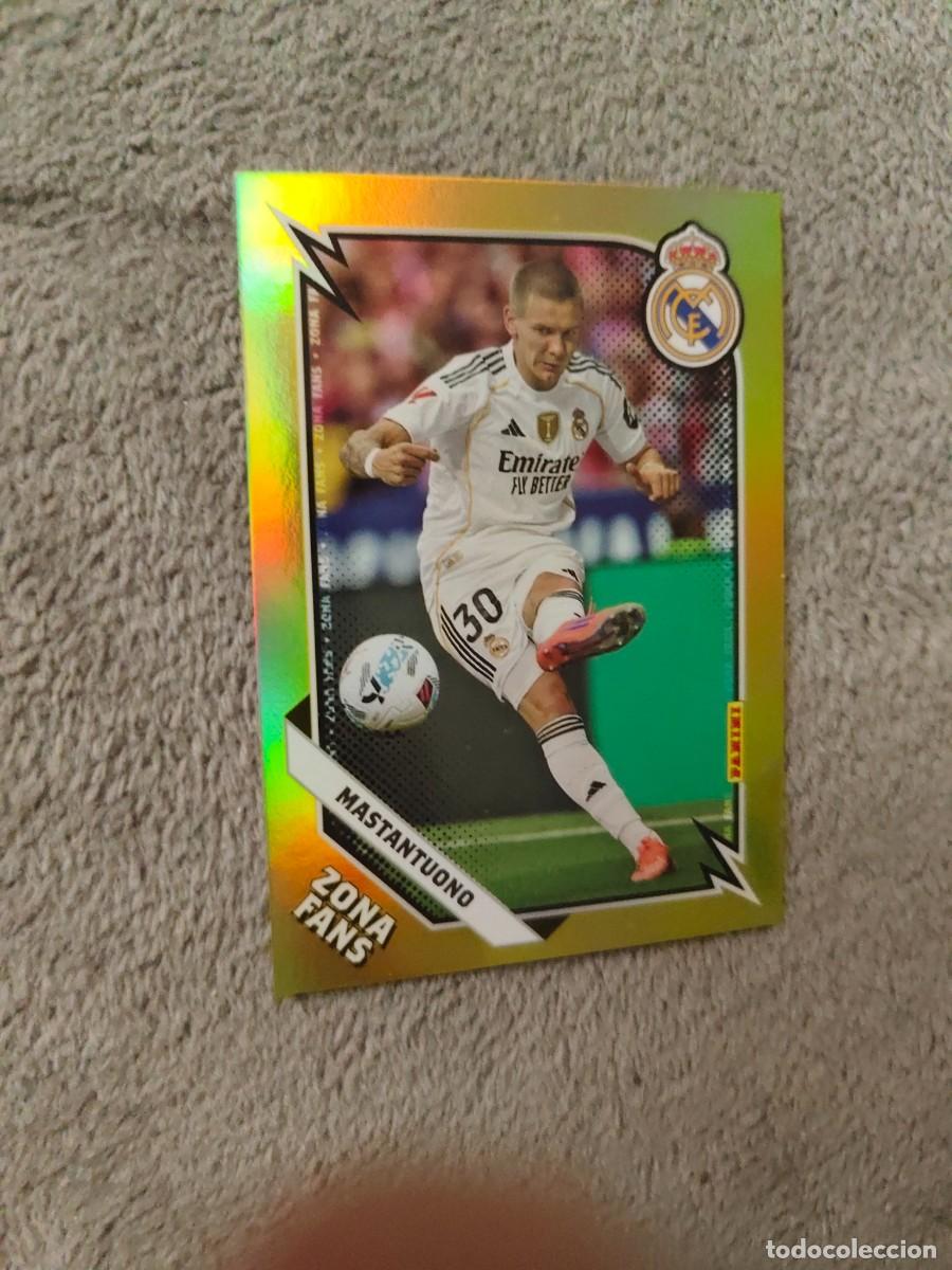Cromos de Futebol: KO 40 PANINI CLUB REAL MADRID 25 26 MASTANTUONO * ZONA FANS GOLD KROMIX 2025 2026