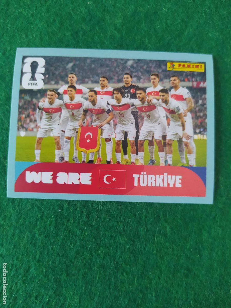 Cromos de Futebol: OFFICIAL STICKER COLLECTION WORLD CUP MUNDIAL 2026 - TURQUIA N&ordm; 13 ONCE INICIAL