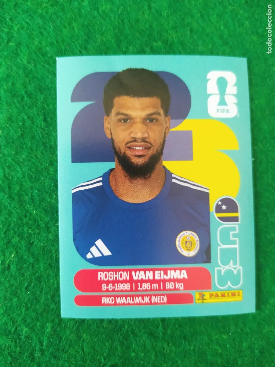Cromos de F&uacute;tbol: OFFICIAL STICKER COLLECTION WORLD CUP MUNDIAL 2026 - CURACAO N&ordm; 7 VAN EIJMA