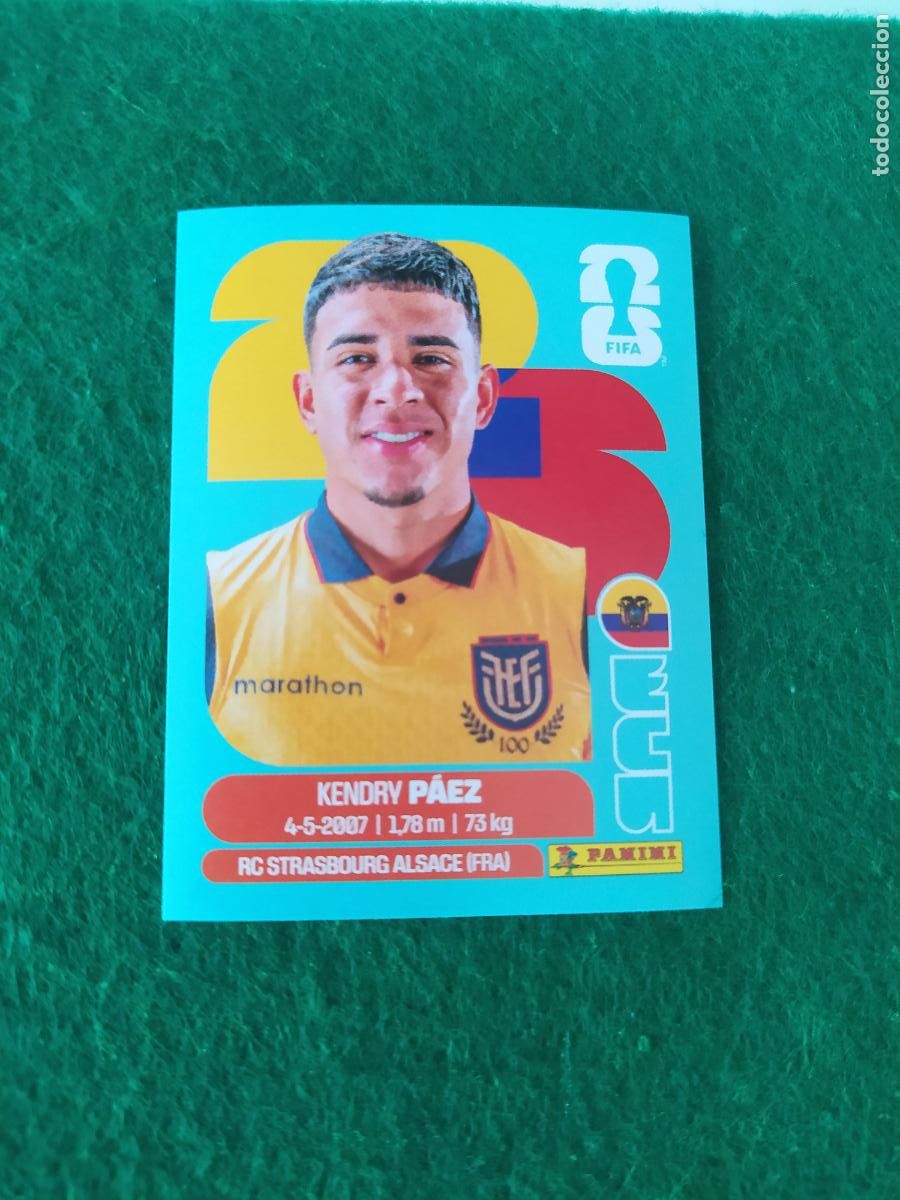 Cromos de F&uacute;tbol: OFFICIAL STICKER COLLECTION WORLD CUP MUNDIAL 2026 - ECUADOR N&ordm; 11 PAEZ