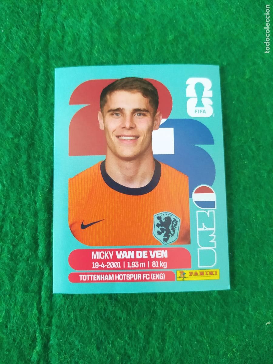 Cromos de F&uacute;tbol: OFFICIAL STICKER COLLECTION WORLD CUP MUNDIAL 2026 - HOLANDA N&ordm; 4 VAN DE VEN