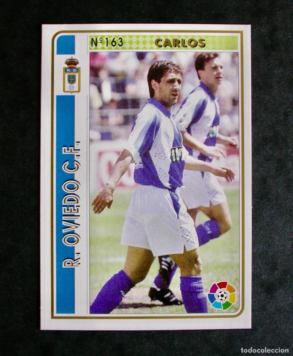 Cromos de F&uacute;tbol: N&ordm; 163 CARLOS DEL OVIEDO DE LAS FICHAS DE LA LIGA DE MUNDICROMO 94-95