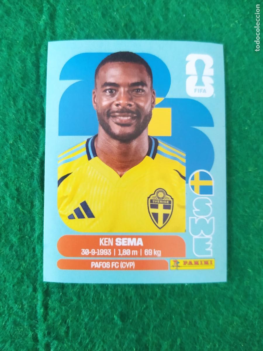 Cromos de F&uacute;tbol: OFFICIAL STICKER COLLECTION WORLD CUP MUNDIAL 2026 - SUECIA N&ordm; 15 SEMA