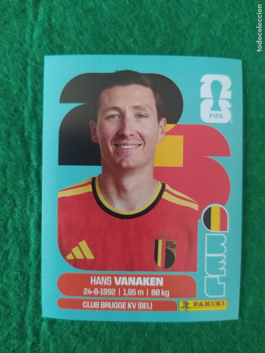 Cromos de F&uacute;tbol: OFFICIAL STICKER COLLECTION WORLD CUP MUNDIAL 2026 - BELGICA N&ordm; 14 VANAKEN