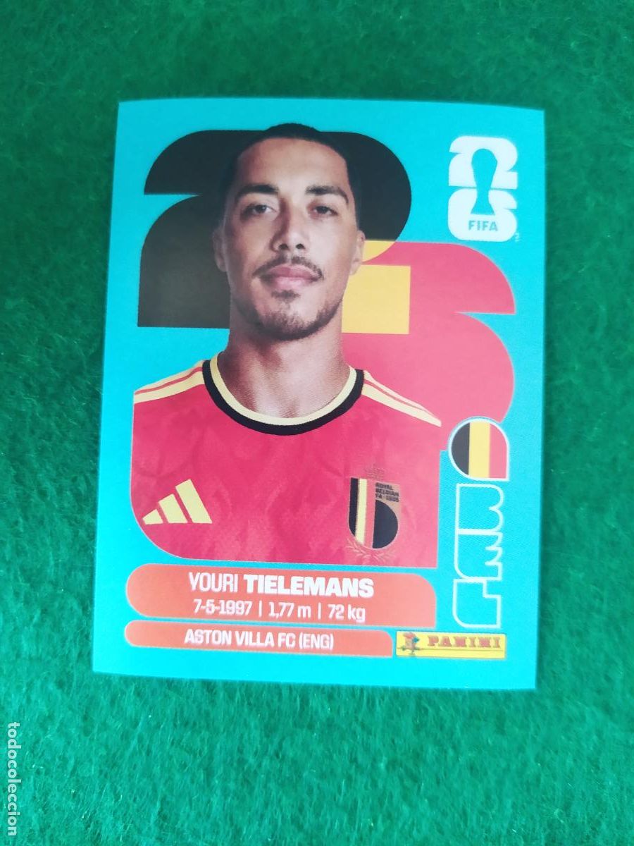 Cromos de F&uacute;tbol: OFFICIAL STICKER COLLECTION WORLD CUP MUNDIAL 2026 - BELGICA N&ordm; 9 TIELEMANS