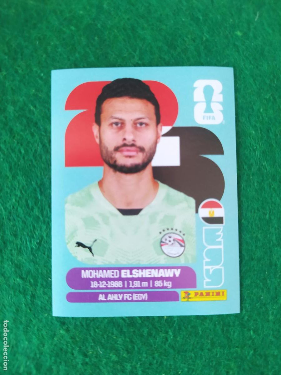 Cromos de F&uacute;tbol: OFFICIAL STICKER COLLECTION WORLD CUP MUNDIAL 2026 - EGIPTO N&ordm; 2 ELSHENAWY