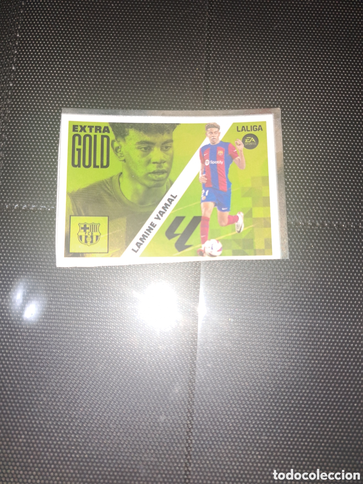 Cromos de F&uacute;tbol: LAMINE YAMAL EXTRA GOLD LIGA ESTE 23 24 2023 2024 (REVISTA JUG&Oacute;N)