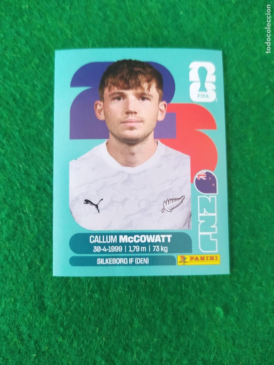 Cromos de F&uacute;tbol: OFFICIAL STICKER COLLECTION WORLD CUP MUNDIAL 2026 - NUEVA ZELANDA N&ordm; 19 McCOWATT