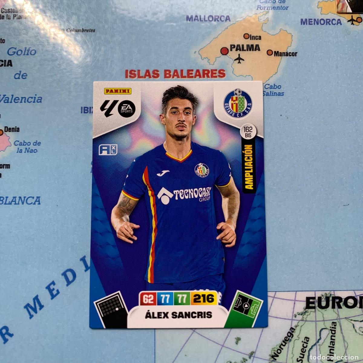 Fu&szlig;ball-Sticker: Alex Sancris ampliacion n&uacute;mero 162 Bis del Getafe cromo adrenalyn XL 25-26 2025-2026