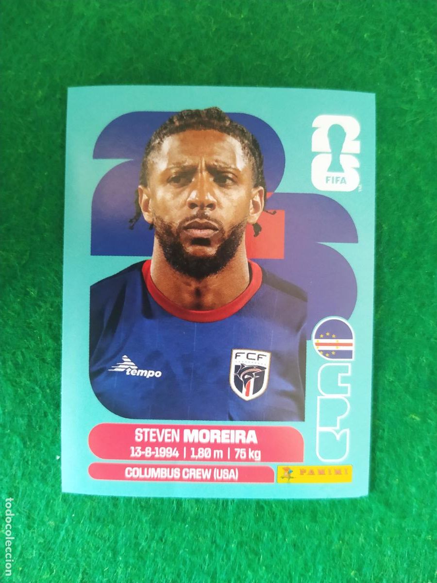 Fu&szlig;ball-Sticker: OFFICIAL STICKER COLLECTION WORLD CUP MUNDIAL 2026 - CABO VERDE N&ordm; 6 MOREIRA