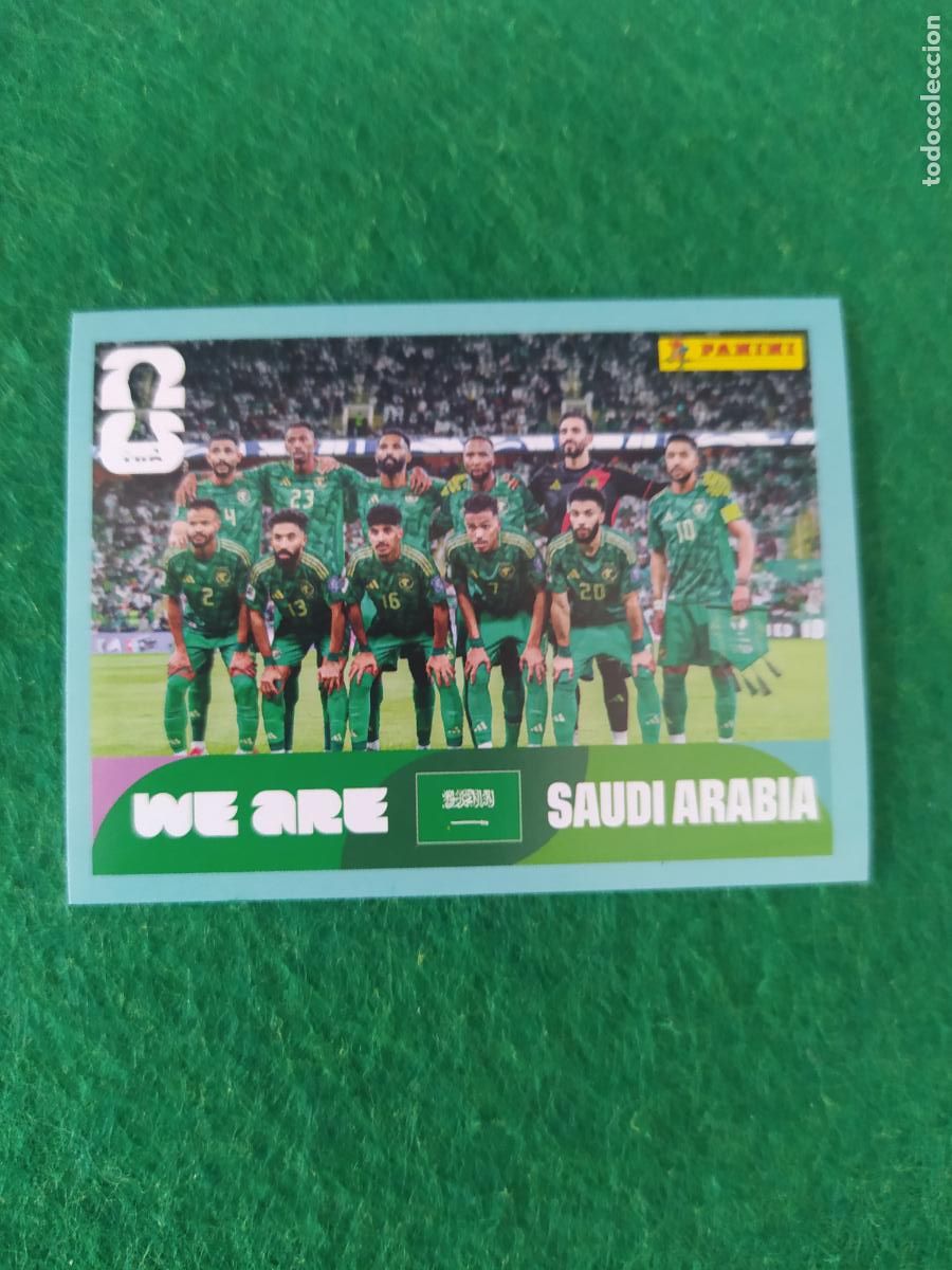 Cromos de F&uacute;tbol: OFFICIAL STICKER COLLECTION WORLD CUP MUNDIAL 2026 - ARABIA SAUDI N&ordm; 13 ONCE INICIAL