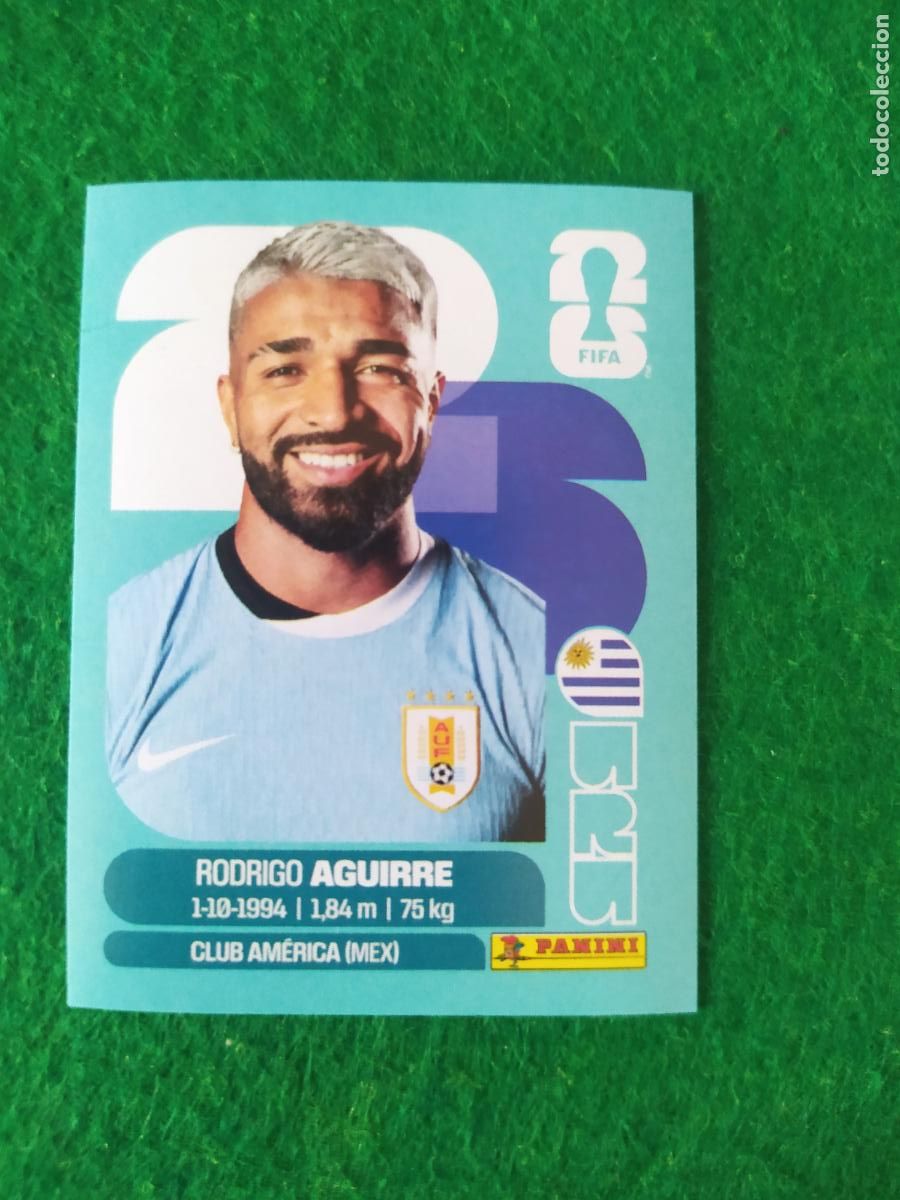 Cromos de F&uacute;tbol: OFFICIAL STICKER COLLECTION WORLD CUP MUNDIAL 2026 - URUGUAY N&ordm; 19 AGUIRRE