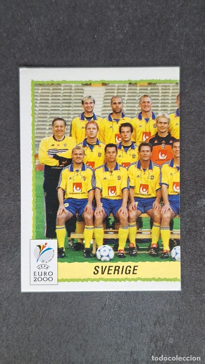 Cromos de F&uacute;tbol: L1 EQUIPO SELECCION SUECIA 119 PANINI EUROCOPA 2000 NUNCA PEGADO SIN PEGAR