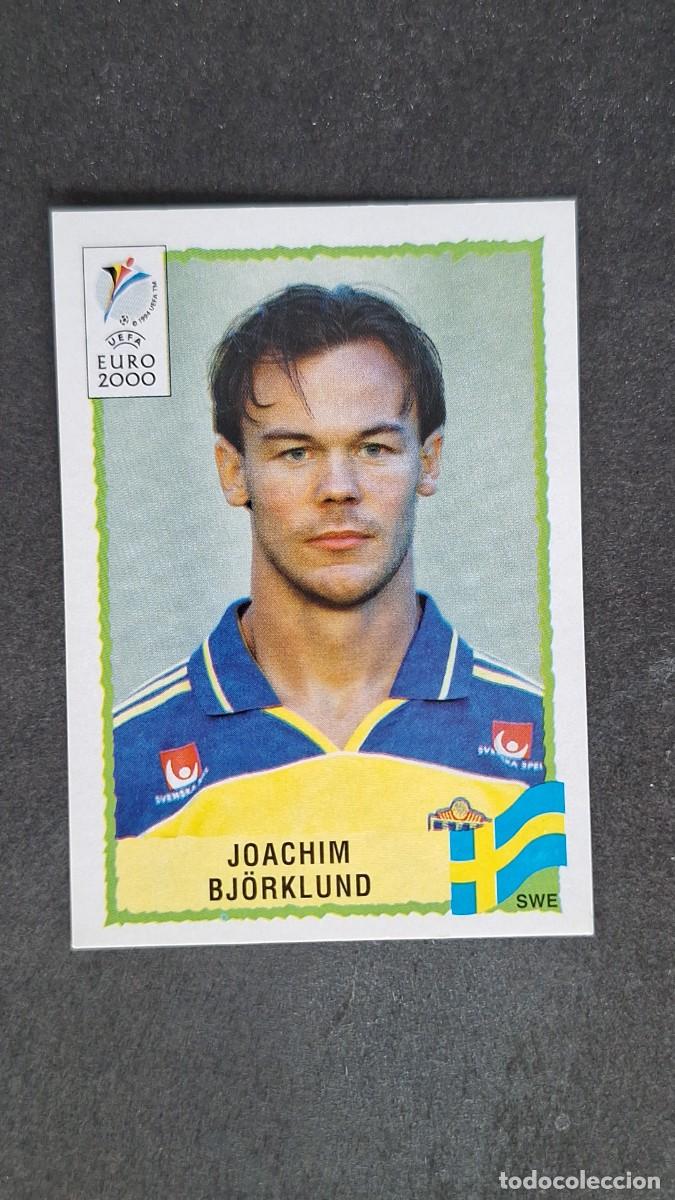 Cromos de F&uacute;tbol: L1 JOACHIM BJ&Ouml;RKLUND SELECCION SUECIA 123 PANINI EUROCOPA 2000 NUNCA PEGADO SIN PEGAR