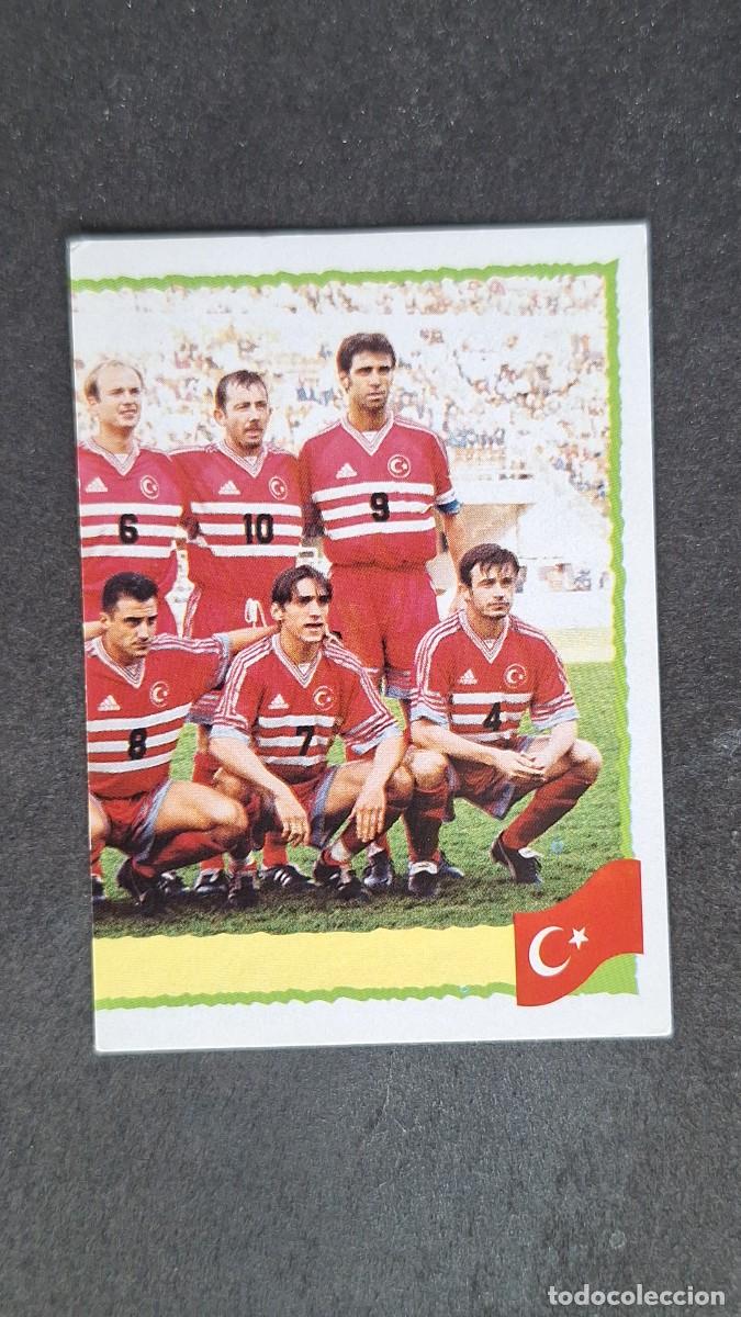 Cromos de F&uacute;tbol: L1 EQUIPO SELECCION TURQUIA 143 PANINI EUROCOPA 2000 NUNCA PEGADO SIN PEGAR